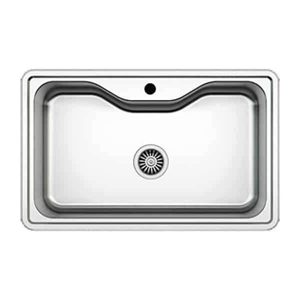 Νεροχύτης 80×50 Inox AISI304 Μονός